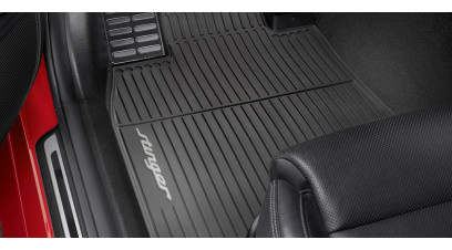 Kia Stinger 2022 onwards All weather mats, with grey accent, RHD