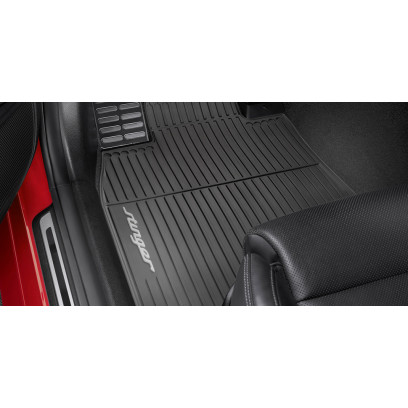 All weather mats, with grey accent, RHD