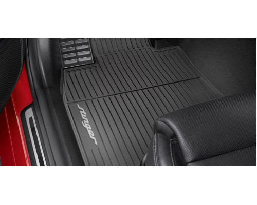 Kia Stinger 2021-2023 All weather mats, with grey accent, RHD