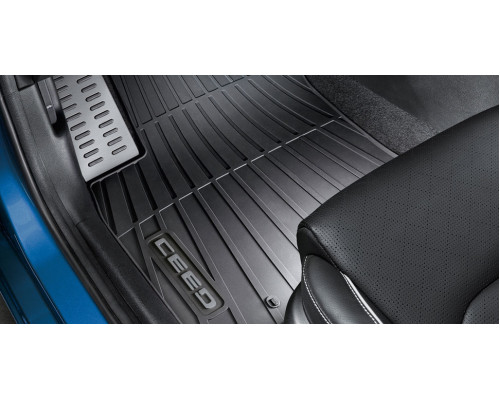 Kia Ceed 2019-2021 All weather mats, with grey accent, RHD