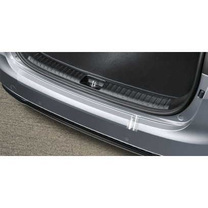 Rear bumper protection foil, transparent