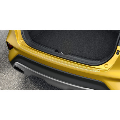 Rear bumper protection foil, transparent