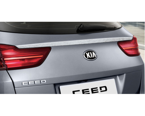 Kia Ceed 2019-2021 Tailgate trim line, brushed