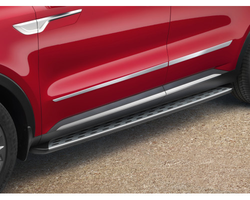 Kia Sorento 2022 onwards Side trim lines, satin chrome optic