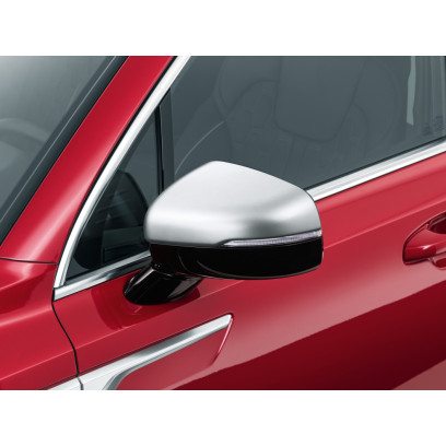 Door mirror caps, satin chrome