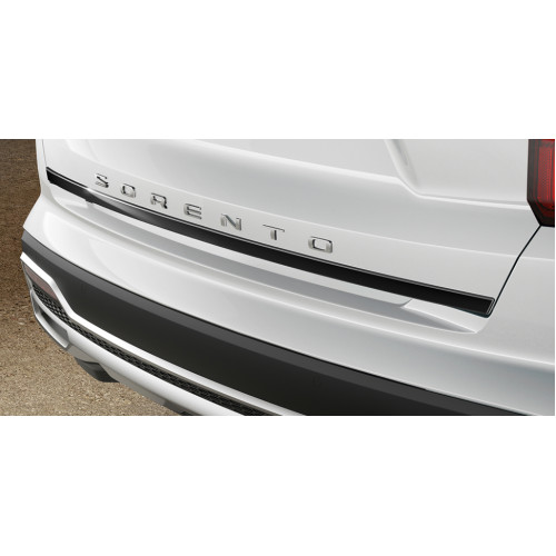 Tailgate trim line, piano black