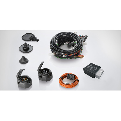 Retractable tow bar connection kit