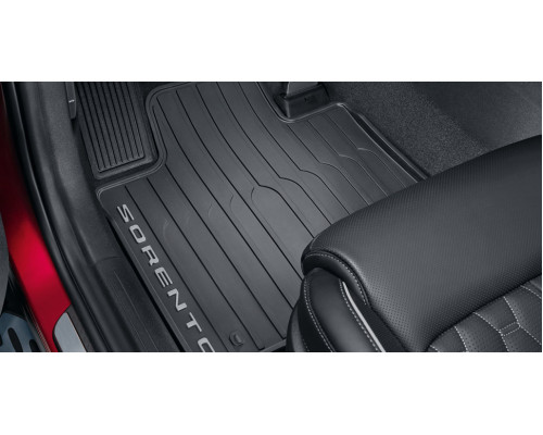 Kia Sorento 2024 onwards All weather mats, with grey accent, RHD