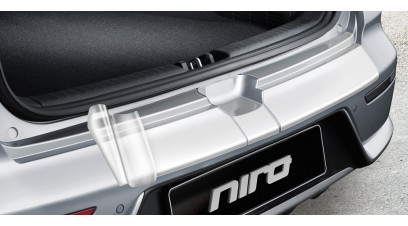 Kia e-Niro 2022 onwards Rear bumper protection foil, black