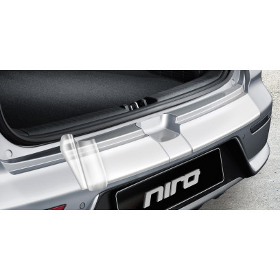 Rear bumper protection foil, black