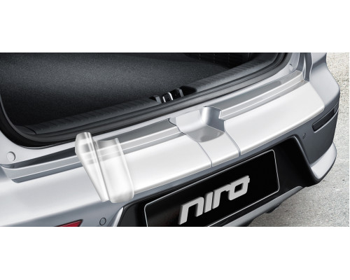 Kia e-Niro 2021-2022 Rear bumper protection foil, black