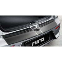 Rear bumper protection foil, transparent